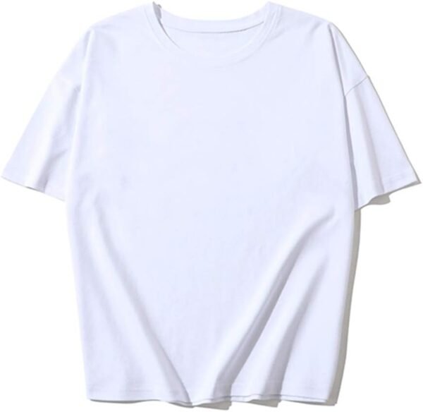 LOVFEE Women's Basic Cotton Crewneck O-Neck Short Sleeve Loose Casual T-Shirts - Image 5