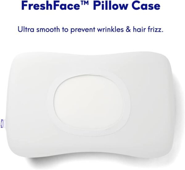 C CUSHION LAB Deep Sleep Pillow, Patented Ergonomic Contour Design for Side & Back Sleepers, Orthopedic Cervical Shape Gently Cradles Head & Provides Neck Support & Shoulder Pain Relief - Calm Grey - Image 6