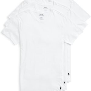 RALPH LAUREN Men's Slim Fit Cotton Crew Undershirts, 3 Pack