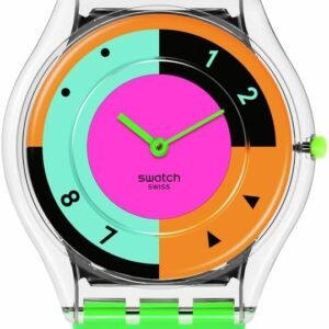 Swatch Casual Watch Multicolor Quartz Bio-sourced NEON HOT Racer