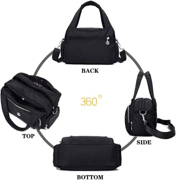 MINTEGRA Crossbody Bag for Women Waterproof Handbag Multi-Pocket Nylon Travel Shoulder Purse - Image 2