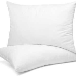 Nestl Kids Pillow - Pack of 2 Child Pillows - Cotton Pillow - Soft Travel Pillow - Perfect Bed Pillow - 13 x 18 Inches,White