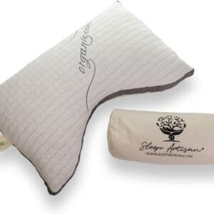 Side Sleeping Pillow, Contour Side Sleeper Pillow for Neck Pain Relief, Ergonomic Pillows for Sleeping Support Neck Pain Relief, Back Pain Relief, Cervical Pain Relief, Queen Bed Pillow