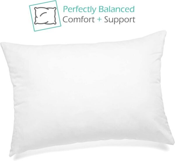 Nestl Kids Pillow - Pack of 2 Child Pillows - Cotton Pillow - Soft Travel Pillow - Perfect Bed Pillow - 13 x 18 Inches,White - Image 3
