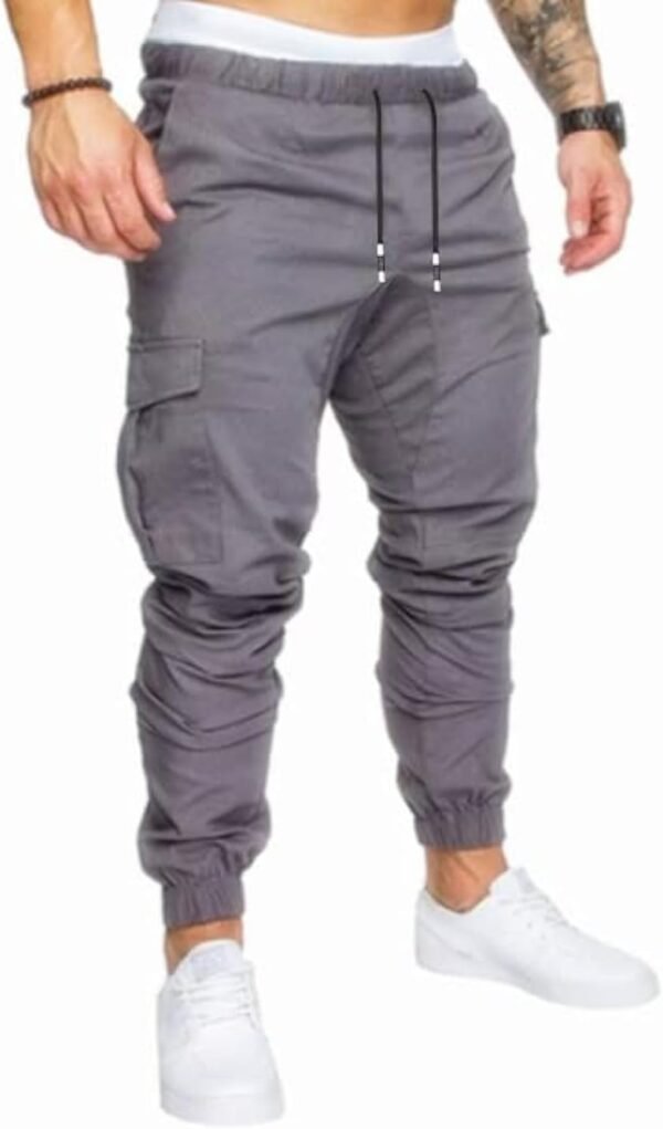 Mens Fashion Joggers Sports Pants - Cotton Cargo Pants Sweatpants Trousers Mens Long Pants