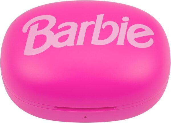 eKids Barbie Wireless Earbuds with Microphone, Bluetooth Earbuds with Charging Case for Ear Buds, Designed for School, Home, or Travel - Image 6