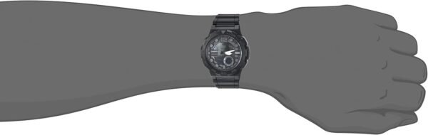 Casio Men's AEQ-100W-1BVCF Classic Analog-Digital Display Quartz Black Watch - Image 2