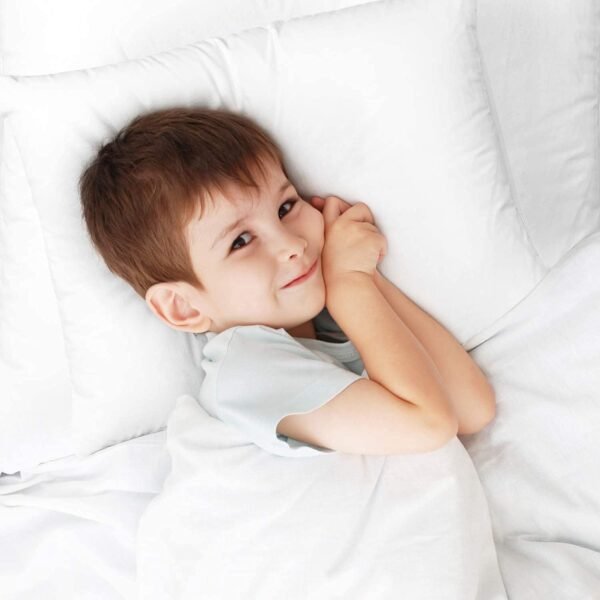 Nestl Kids Pillow - Pack of 2 Child Pillows - Cotton Pillow - Soft Travel Pillow - Perfect Bed Pillow - 13 x 18 Inches,White - Image 8