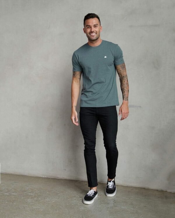 INTO THE AM Mens T Shirt with Logo - Short Sleeve Crew Neck Soft Fitted Tees S - 4XL Fresh Classic Basic Tshirts - Image 4