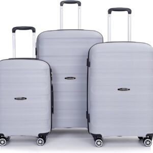 Travelhouse Luggage Sets 3 Piece Suitcase Set, PP Hardshell Suitcase with Spinner Wheels, Lightweight Carry On Luggage with TSA Lock for Women