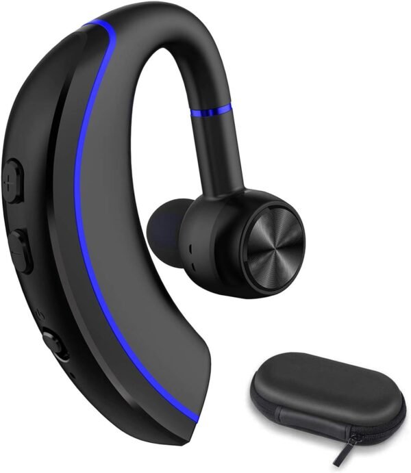NANAMI Bluetooth Headset, Bluetooth Earpiece V5.0, 320Hrs Ultralight Headphones with Rotatable Mic, Hands-Free Earphones, Noise Cancelling, in-Ear Earbuds for iPhone Android Cell Phone/Laptop/Trucker