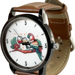 It’s 5 O’Clock Somewhere Watch Cocktail Novelty Watch Funny Gift for Dad Weird Jimmy Buffett Birthday Dad Retirement Gift for Men Funny Father’s Day