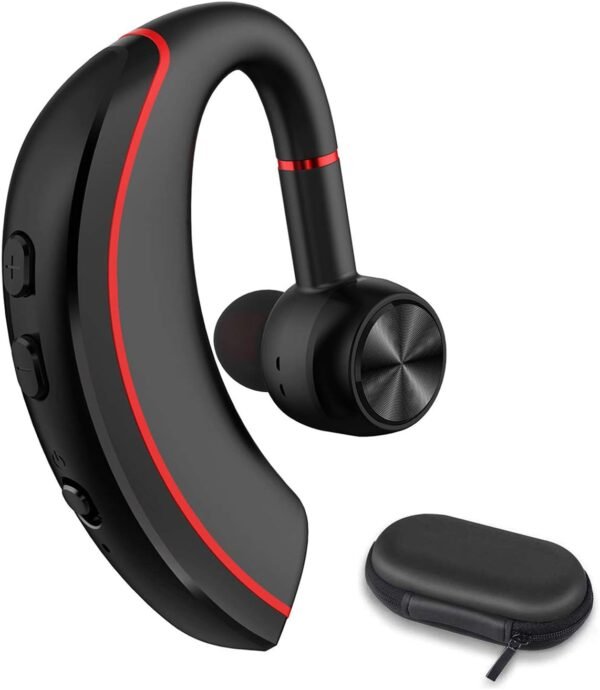 NANAMI Bluetooth Headset, Bluetooth Earpiece V5.0, 320Hrs Ultralight Headphones with Rotatable Mic, Hands-Free Earphones, Noise Cancelling, in-Ear Earbuds for iPhone Android Cell Phone/Laptop/Trucker
