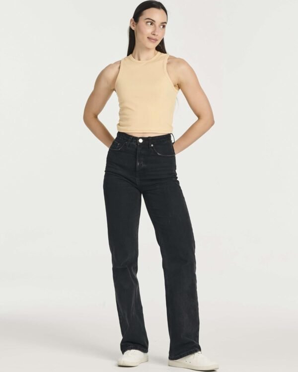 Real Essentials 5 Pack: Women's Ribbed Sleeveless Cropped Racerback Tank Top Casual Crop Top - Image 6