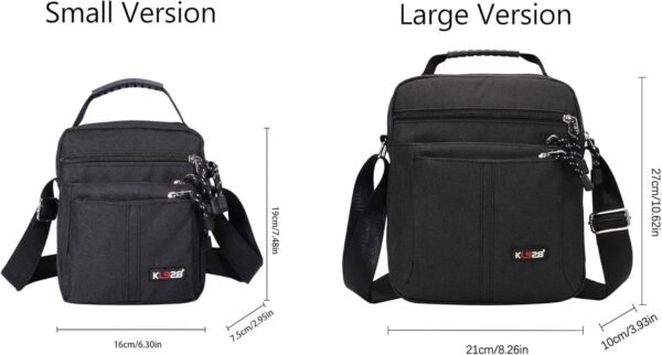 KL928 Men's Messenger Bag - Crossbody Shoulder Bags Travel Bag Man Purse Casual Sling Pack for Work Business - Image 7