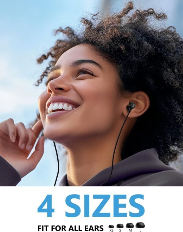 Active Noise Cancelling Headphones, Wireless V5.3 Bluetooth Headphones with 3 AI Mics ENC, In-ear Magnetic Neckband Earbuds 60Hrs Playtime, IPX6 Sweatproof ANC Earphones for Travel Home Office - Image 5