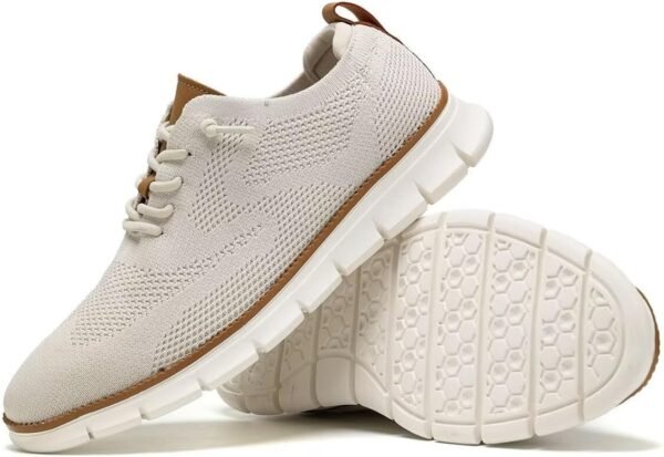 Men's Oxfords Business Shoes Fashion Mesh Casual Dress Walking Sneakers Comfortable Lightweight Soft Sole - Image 6