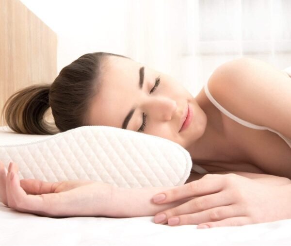 Contour Memory Foam Pillow Orthopedic Sleeping Pillows, Ergonomic Cervical Pillow for Neck Pain - for Side Sleepers, Back and Stomach Sleepers, Free Pillowcase Included (Firm & Queen) - Image 6