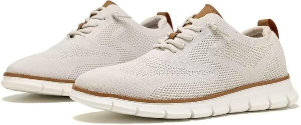 Men's Oxfords Business Shoes Fashion Mesh Casual Dress Walking Sneakers Comfortable Lightweight Soft Sole - Image 4