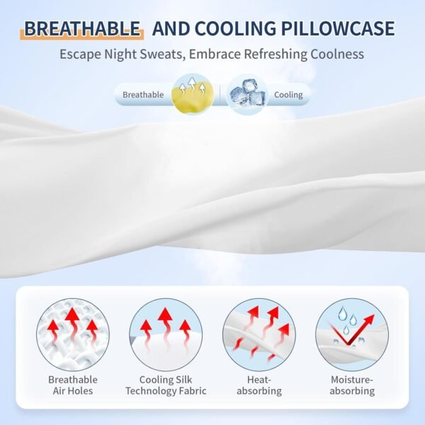 Warmstar Cervical Neck Pillow for Pain Relief, Ergonomic Memory Foam Neck Pillow for Sleeping, Slow Rebound Cooling Contoured Neck Support Pillow for Side Back Stomach Sleepers with Pillowcase - Image 7