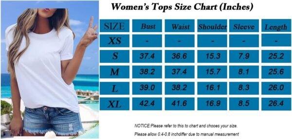 LOVFEE Women's Basic Cotton Crewneck O-Neck Short Sleeve Loose Casual T-Shirts - Image 7