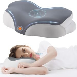 Warmstar Cervical Neck Pillow for Pain Relief, Ergonomic Memory Foam Neck Pillow for Sleeping, Slow Rebound Cooling Contoured Neck Support Pillow for Side Back Stomach Sleepers with Pillowcase