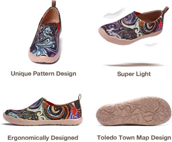 UIN Men's Art Design Travel Shoes Slip On Casual Loafers Stylish Lightweight Comfort Fashion Sneaker - Image 6
