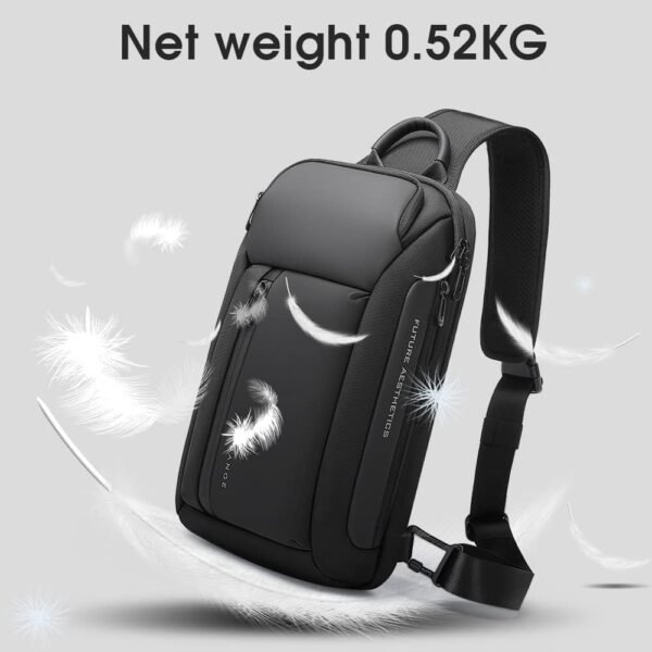 BANGE Sling Bag, Waterproof Men's Chest Bag Shoulder bags Crossbody Sling Backpack for Men…… - Image 3
