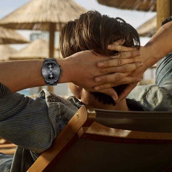 GOLDEN HOUR Fashion Business Mens Watches with Stainless Steel Waterproof Chronograph Quartz Watch for Men, Auto Date - Image 7