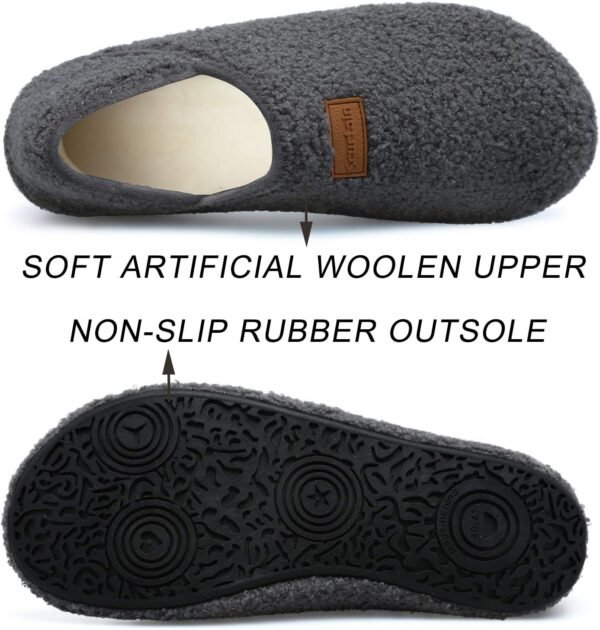 Scurtain Unisex Adults Rubber Sole Slippers - Image 4