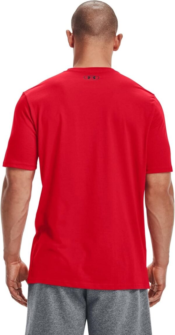 Under Armour Men's UA Sportstyle Left Chest Short Sleeve Shirt LG Red - Image 2