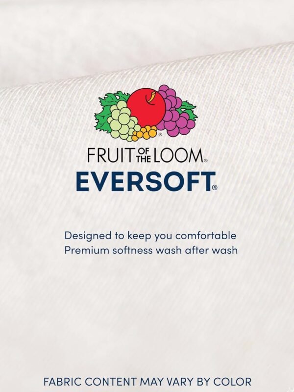 Fruit of the Loom Men's Undershirts, Moisture Wicking & Tag Free, Short Sleeve Crew T-Shirts - Image 6
