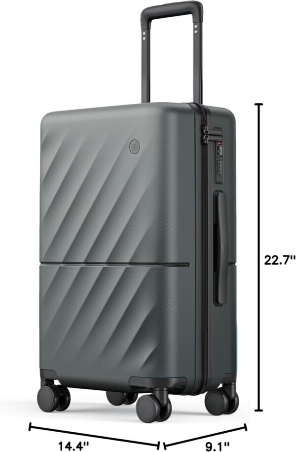 Carry on Luggage 22 X 14 X 9 Airline Approved, 20 Inch Luggage for 3-5 Days Trip, Double Spinner Wheels, 100% Hardshell PC, TSA Lock (Slate Grey, Hudson) - Image 10