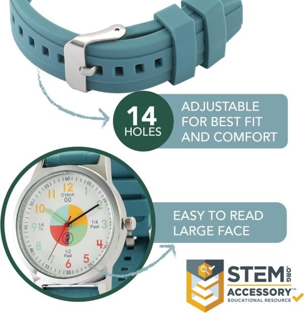 OWLCONIC Kids Watch - Analog Watches for Kids - Girls & Boys Watches Ages 7-10, Watches for Kids 8-12, Kids Analog Watch Telling Time Teaching Tool, Gift Watches for Girls and Boys - Image 4