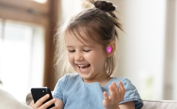 eKids Barbie Wireless Earbuds with Microphone, Bluetooth Earbuds with Charging Case for Ear Buds, Designed for School, Home, or Travel - Image 4