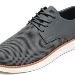 Men's Casual Dress Oxfords Shoes Breathable Knit Leisure Fashion Sneakers Lightweight Comfortable Walking Shoes