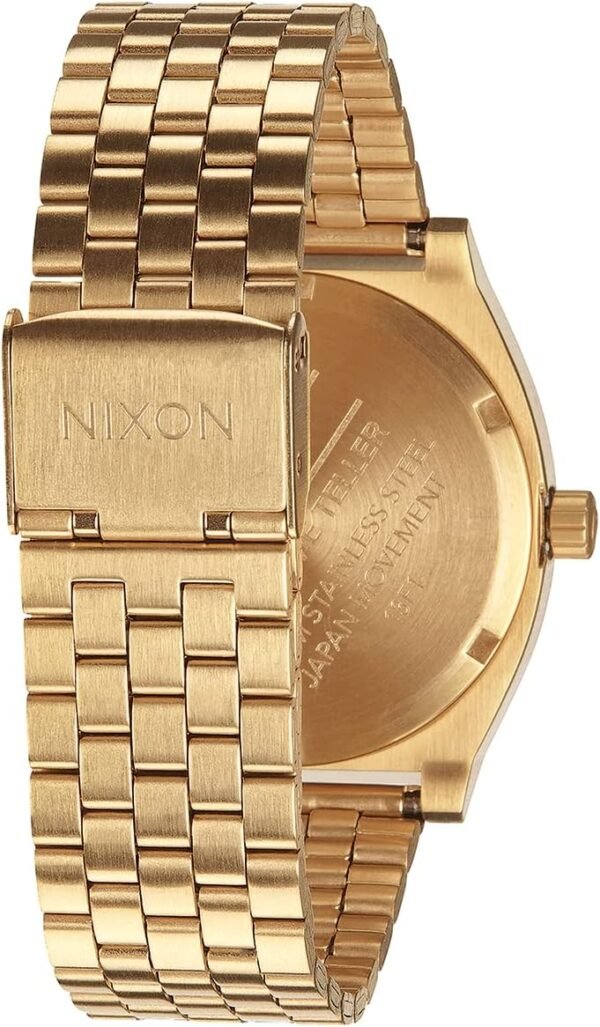 NIXON Time Teller A045 - 100m Water Resistant Men's Analog Fashion Watch (37mm Watch Face, 19.5mm-18mm Stainless Steel Band) - Image 3