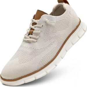 Men's Oxfords Business Shoes Fashion Mesh Casual Dress Walking Sneakers Comfortable Lightweight Soft Sole