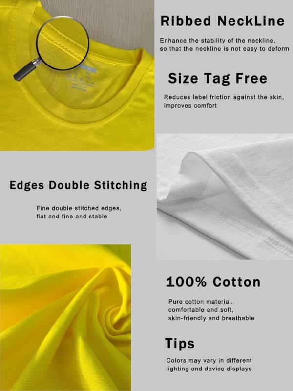 NEYOUQE Mens Long Sleeve Tee Shirts Casual Cotton T-Shirts Fall Winter Tops Plain Tshirts for Men Trendy Work Shirt Top - Image 5