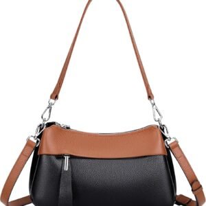 Over Earth Leather Handbags for Women Small Hobo Shoulder Bag Ladies Crossbody Purse