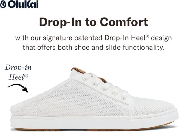 OLUKAI Pehuea Li Women's Slip On Sneakers, Casual Everyday Shoes with Drop-in Heel & Breathable Mesh Design, Lightweight & All-Day Comfort - Image 4
