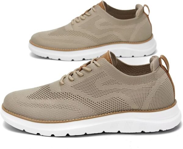 Mens Casual Dress Oxfords Shoes Fashion Mesh Work Business Walking Sneakers Comfortable Lightweight Soft Sole - Image 6