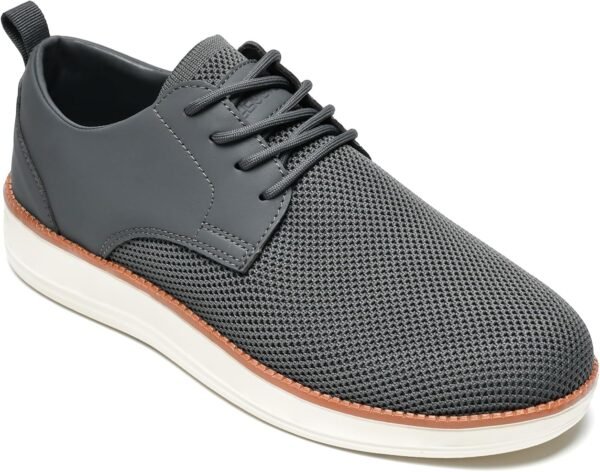 Men's Casual Dress Oxfords Shoes Breathable Knit Leisure Fashion Sneakers Lightweight Comfortable Walking Shoes - Image 3