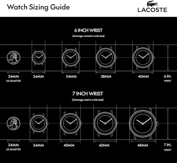 Lacoste LC33 Men's Analog and Digital Movement Watch, Silicone Strap, Water Resistant Up to 10ATM/100 Meters - Contemporary, Sporty - Premium Fashion Timepiece - Gift for Him - 45mm - Image 7