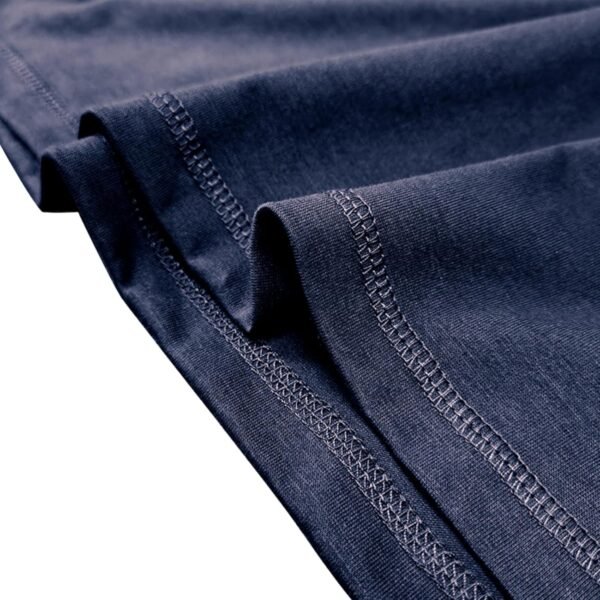 Mens Short Sleeve Shirts Casual Cotton Henley Shirts Slim Fit Summer Classic T-Shirts - Image 5