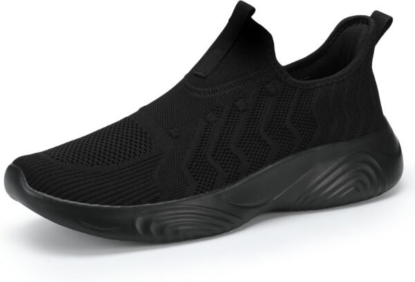 MRIP Mens Slip On Walking Shoes Lightweight Non Slip Gym Workout Running Shoes Mesh Breathable Cushion Fashion Tennis Athletic Casual Sneakers