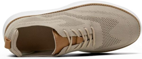 Mens Casual Dress Oxfords Shoes Fashion Mesh Work Business Walking Sneakers Comfortable Lightweight Soft Sole - Image 4