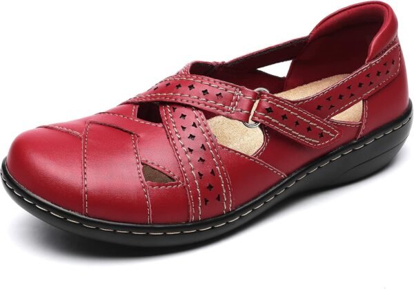 TERRIKAT Women's Casual Loafers Cute Slip On Comfort Walking Flats Leather Driving Moccasins Fashion Closed Toe Boat Shoes - Image 2