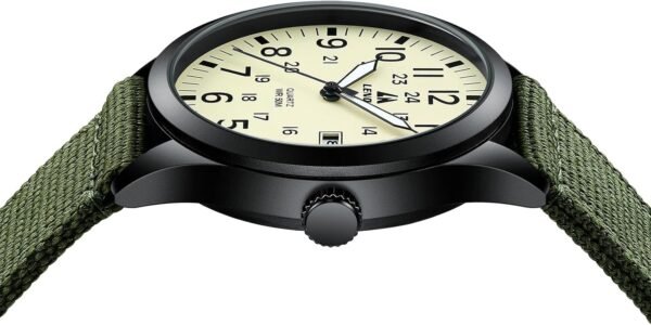 LN LENQIN Mens Watches Unisex Military Sport Nylon Strap Stylish Luminous Fashion Analog Quartz Watch for Men Waterproof Army Tactical Casual Wristwatch - Image 5