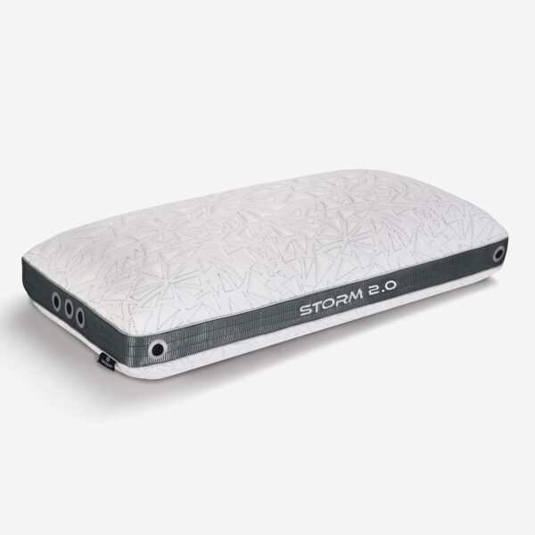 Bedgear Storm King Performance Pillow - Size 2.0 - Cooling Bed Pillow for Hot Sleepers - Medium Pillow for All Sleep Positions, Hypoallergenic, Washable & Removable Cover - 20" W x 36" L x 5.75"